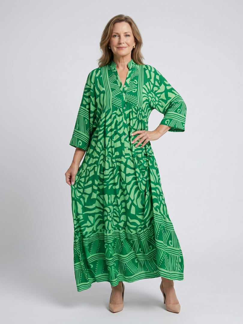Marianne | Vestito midi con bottoni davanti