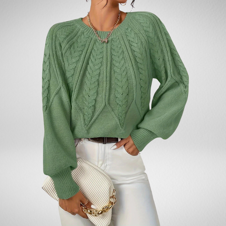 Rita | Maglione Elegante con Motivo Intrecciato