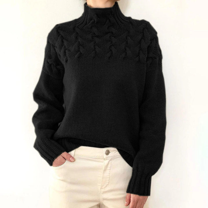 Loretta | Maglione Collo Alto Morbido e Accogliente